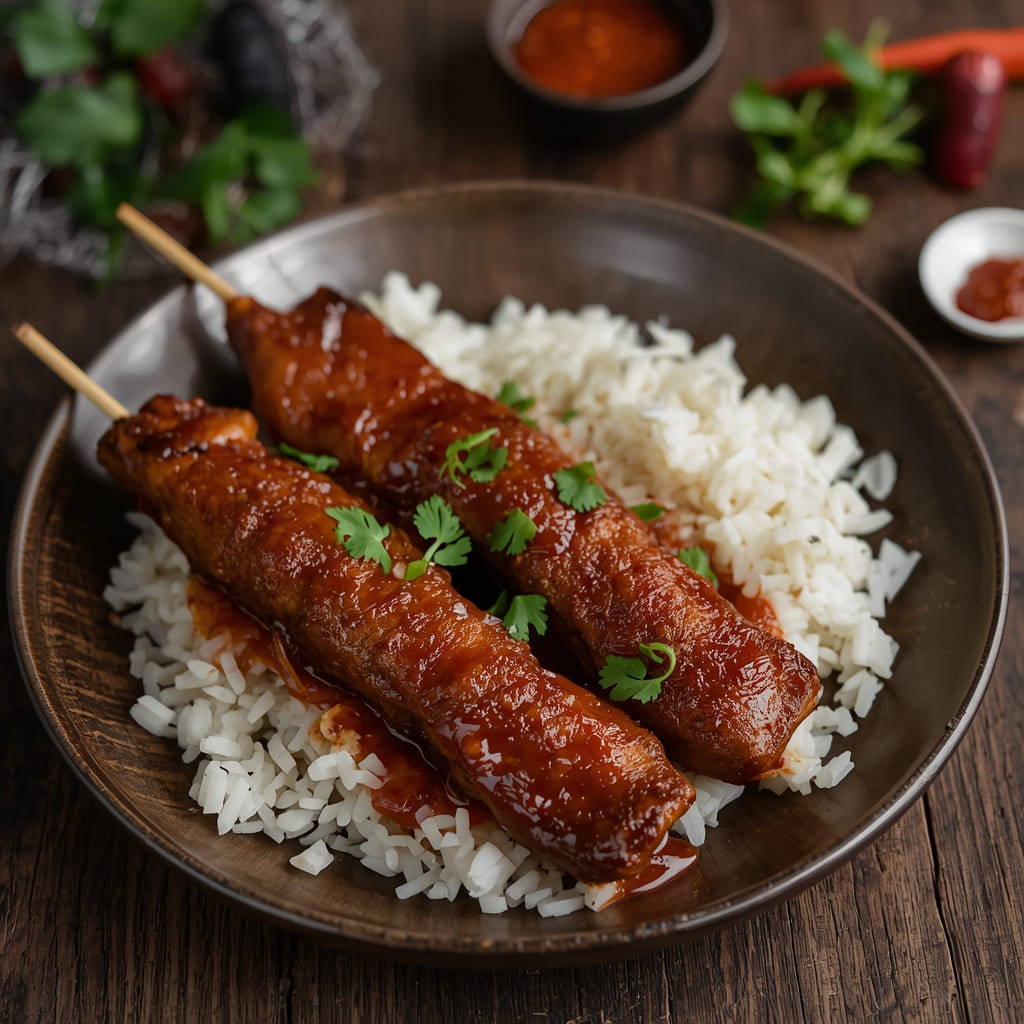 Sate Ati Ampela Balado di Warteg Warmo Tebet